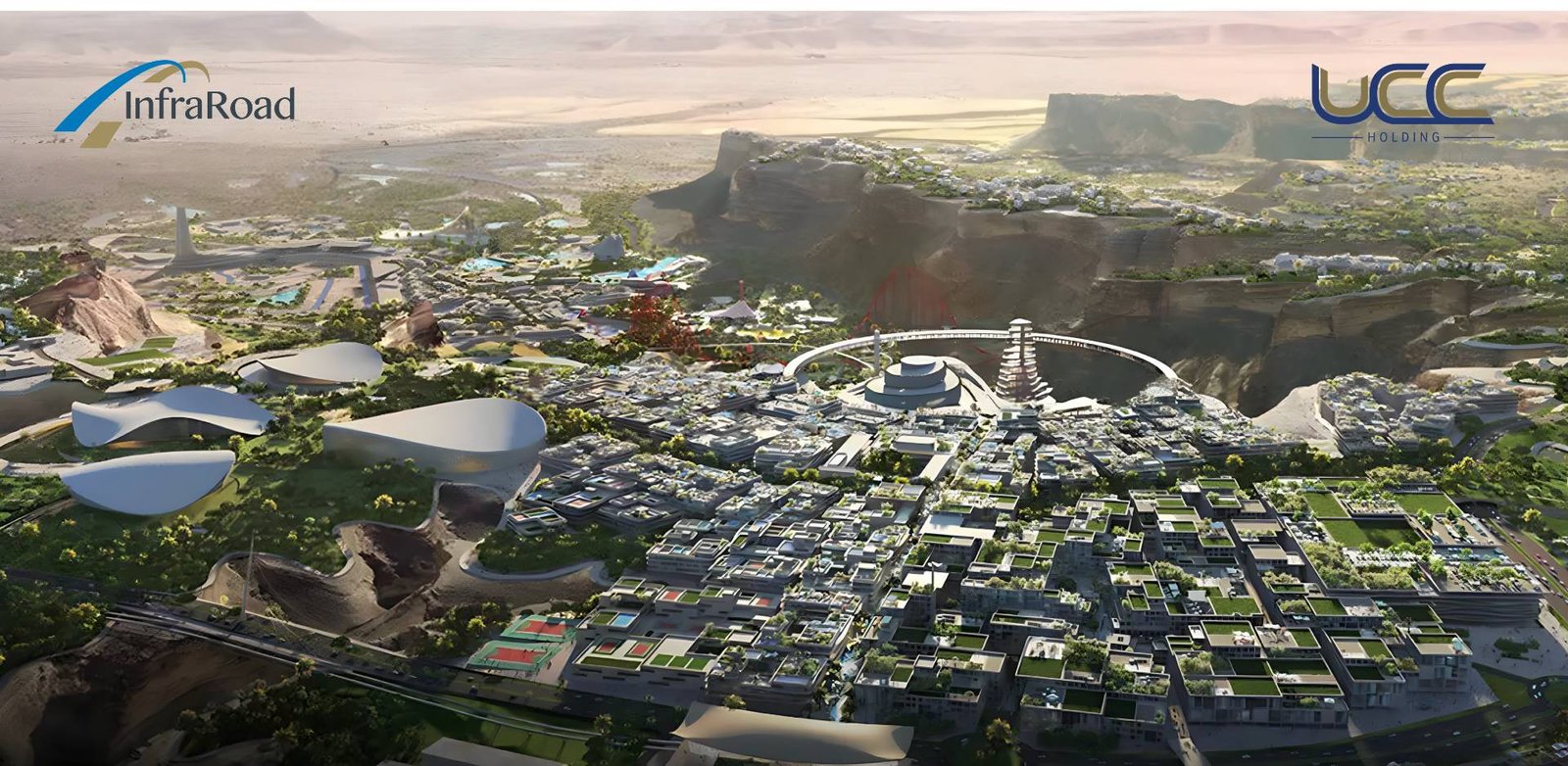 Park& Ride Helipad Infra Road Binyad Qiddiya